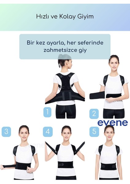 Dik Durus Korsesi Bel Korsesi Manyetik Duruş Korsesi Postureks Korse