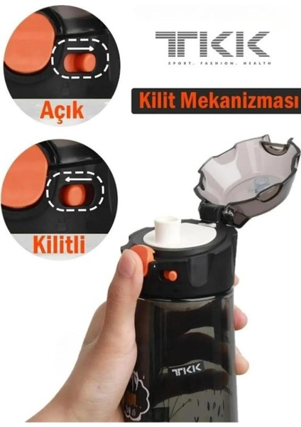 Tkk 500ML Pipetsiz Taşıma Askılı Süzgeçli Kilitlenebilir Kapak Tritan Çocuk Su Matarası fırsatları