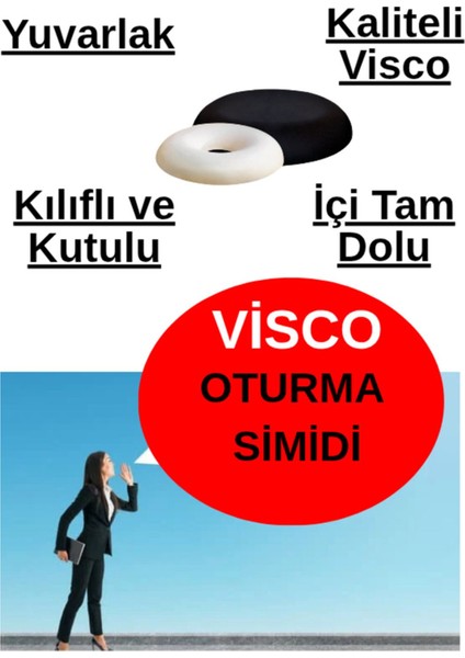 Visco Oturma Simidi Minderi Yastığı Hemeroid Sonrası Yastık Minder Medikal fiyatları