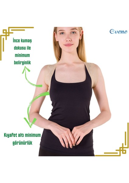 Dik Durus Korsesi Omuz Misina Ipli Çelik Balen Bel Korsesi Önleyici Korse