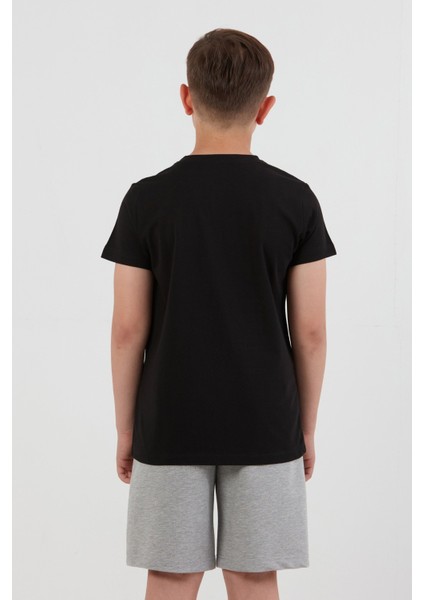 %100 Pamuk Adventure Yazı Baskılı Erkek Çocuk Tişört fırsatları