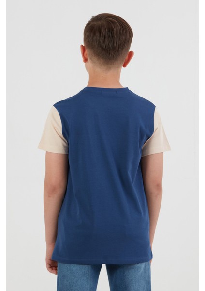 %100 Pamuk Palmiye Baskılı Erkek Çocuk Tişört modelleri