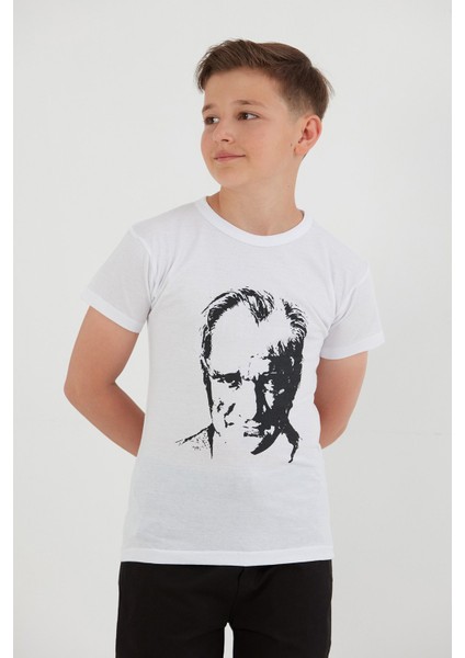 Atatürk Baskılı Unisex Çocuk Tişört