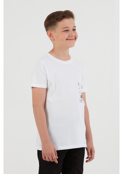 %100 Pamuk Baskılı Erkek Çocuk Tişört modelleri