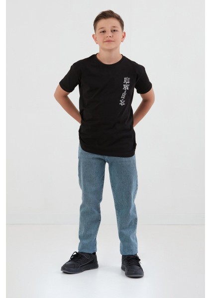 %100 Pamuk Baskılı Erkek Çocuk Tişört modelleri