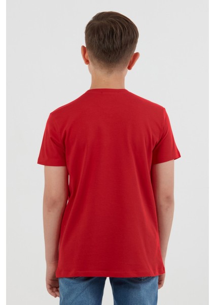 %100 Pamuk Brooklyn Baskılı Erkek Çocuk Tişört modelleri