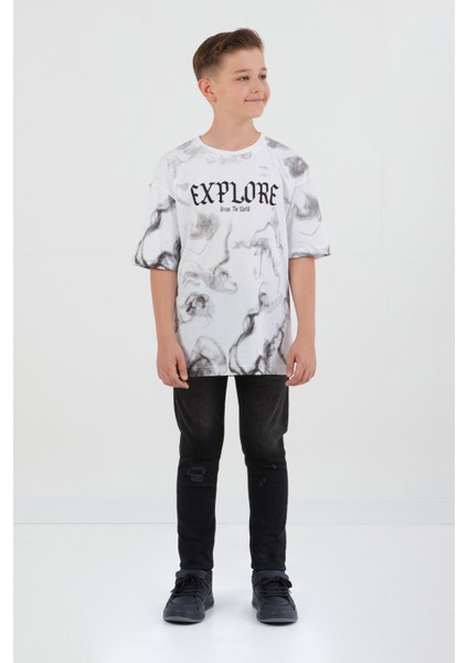 Explore Yazı Baskılı Erkek Çocuk Tişört fiyatları
