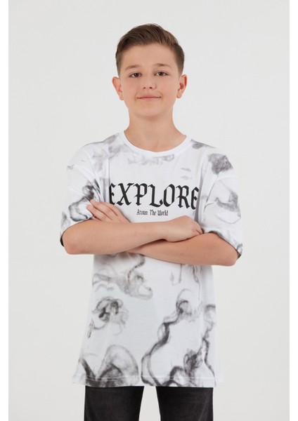 Explore Yazı Baskılı Erkek Çocuk Tişört modelleri