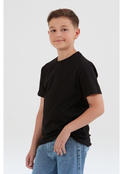 %100 Pamuk Basic Unisex Çocuk Tişört indirimleri