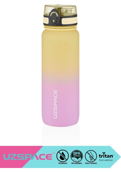 800ML Yeni Çift Renkli Sızdırmaz Bpa Içermez Kilitlenebilir Kapaklı Motivasyonel Tritan Su Matarası