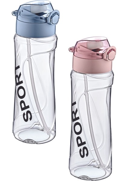 Plastik Polikarbon Pipetli Su Matarası Su Şişesi Suluk 700 ml Spor Salonu Su Şişesi Sporcu Suluk-Ma modelleri