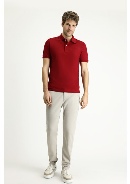 Slim Fit Dar Kesim Nakışlı Pamuk Polo Yaka Tişört fiyatları