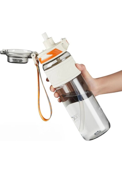 Tkk 800ML Pipetli/pipetsiz Kullanıma Uygun Ölçü Skalalı Tritan Spor Matara modelleri