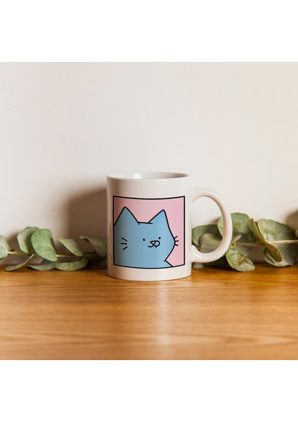 Kupa Bardak - Kedi Desenli Kupa Bardak - Hediyelik Kupa Bardak fırsatları