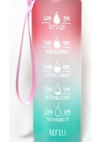 - 1 Litre- 1 Lt Motivasyonel Zaman Çizelgeli Matara&suluk- Spor&outdoor - Bpa Free fiyatları