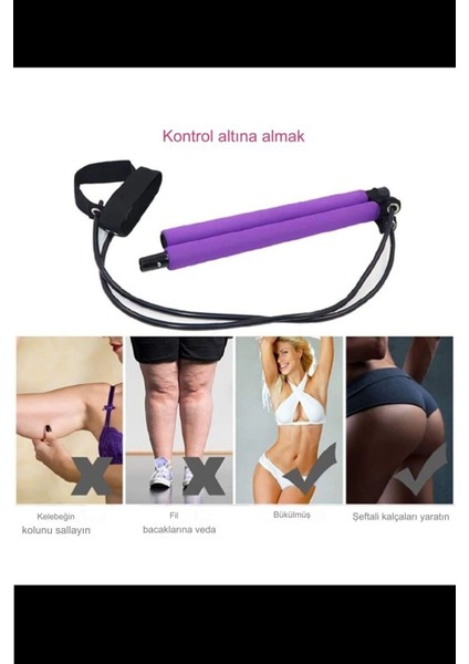 Çok Renkli Portable Pilates Studio Jimnastik Egzersiz Çubuğu Pilates Direnç Lastiği modelleri