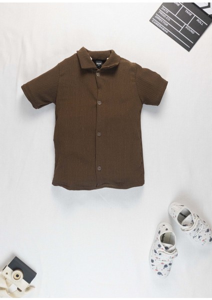 Erkek Çocuk Yazlık Takım 3-10 Yaş – Şortlu Gömlek Set | Börümcük Kumaş Alt Üst Ikili Takım modelleri