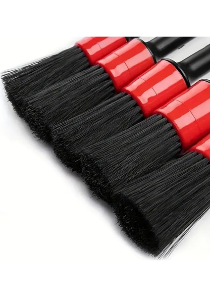 Bakgelal 6 Parça Araba Temizlik Fırçası Seti, Detay + Menfez Fırçası, Araç Içi Toz ve Kir Temizliği Için Ideal Set, Oto Detaylı Temizlik 5+1 Fırça Seti, Menfez, Göğüs Paneli ve Zor Alanlar Için Uygun