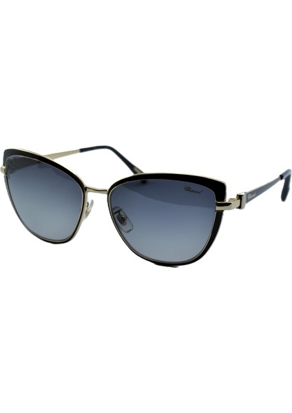 Chopard Cateye SCHC16S 301P Gold Black Polarized 57MM Swaroski Stone Güneş Gözlüğü modelleri