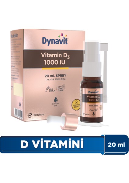 Vitamin D3 1000 IU 20 mL Sprey - D3 Vitamini