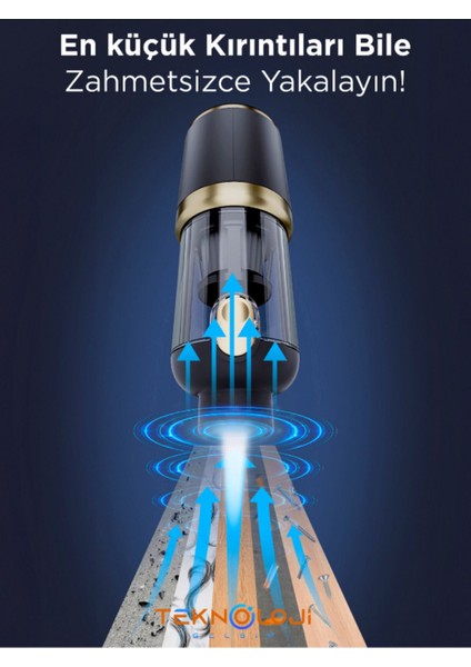 LT-132 Mini Çok Fonksiyonlu Şarjlı Araç Süpürgesi El Süpürgesi indirimleri