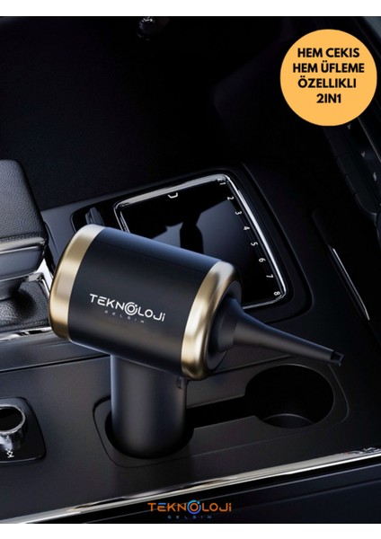 LT-132 Mini Çok Fonksiyonlu Şarjlı Araç Süpürgesi El Süpürgesi