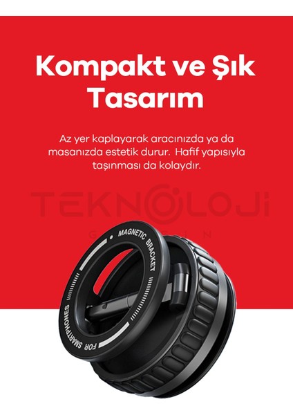 Vakumlu Telefon Tutucu Katlanabilir Mıknatıslı Araçiçi Ayna Torpido Tezgah Uyumlu Yeni Nesil Tutucu fiyatları