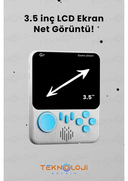 Mini Atari Taşınabilir Oyun Konsolu 3.5 Inç Ekran Çift Konsol 666 Adet Retro Oyun Gameboy El Atarisi
