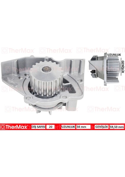 Devirdaim Partner-Berlingo 96 Jumper-Scudo 96-02 Expert 96 PA391 PA911 20 DİŞ-59.5MM-34M Dpmah