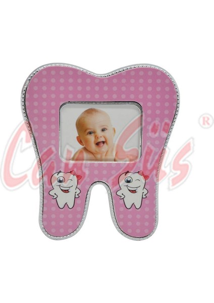 - 25 Adet Diş Mini Fotoğraf Çerçevesi Pembe Dpmah