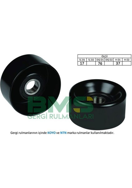 Alternatör Gergi Rulmani Transit V184 2.4 Di-2.4 Tdi-2.4 Tde 00-06 76X37X17 Dpmah