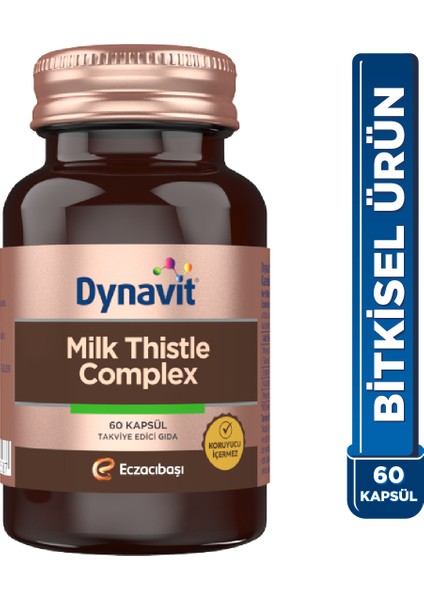 Milk Thistle Complex 60 Kapsül - Deve Dikeni Tohum Ekstresi, Enginar, Karahindiba, Maydanoz