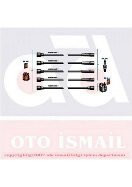 Buji Kablo Tk R19 89-94 -Clio 1.2 90-96 -Twng 1.2 C3G 93-97 Dpmah