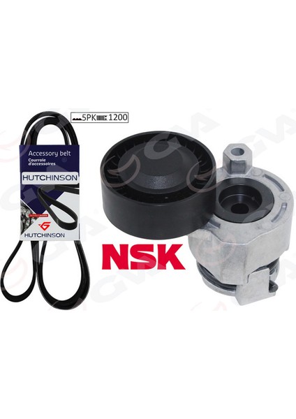 Alternatör Gergi Kiti Kütüklü Clio Ii - Megane Ii 1.4-1.6 16V-1.5 Dci - Modus Ac K015PK1200 Dpmah