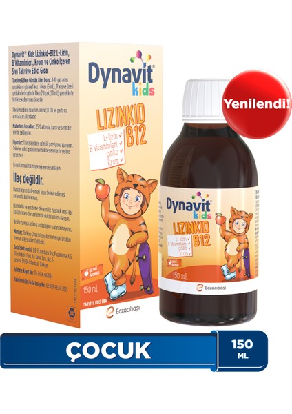 Kids Lizinkid B12 150 Ml fiyatları