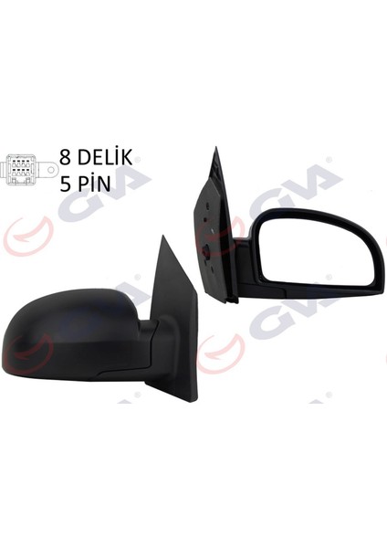 Diş Dikiz Aynasi Sağ Getz 02 Elektrikli Isitmali Konveks 5 Fiş VM-452EHR Dpmah