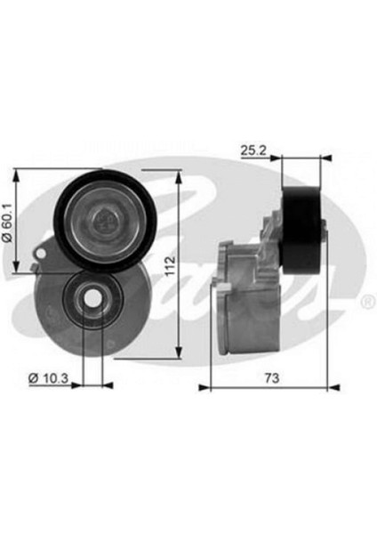 Alternatör Gergi Rulmani Kütüklü PARTNER-P206-306-307-BOXER-BERLINGO-JUMPY-JUMPER-DUCATO 1.9d-2.0d Dpmah
