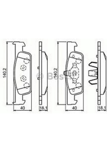 Fren Balatasi Ön Küçük Tip [ Renault Clio Iv 1.2 16V/1.5 Dci 12 -, Symbol Iii 1.5 Dci 13 -, Symbol Ii 1.5 Dci 09 -, Dacia Sandero Ii 1.2/1.5 Dci 12 -, Logan Ii 1.5 Dci 12 - ] Dpmah