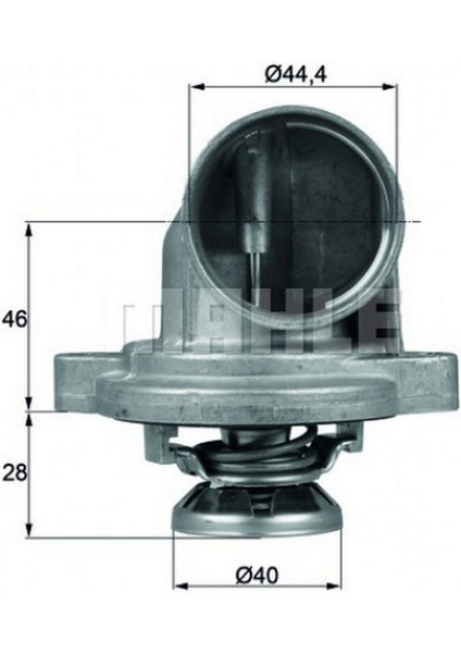 Termostat 80 C Mercedes OM601 Vito W638 96 03 Dpmah
