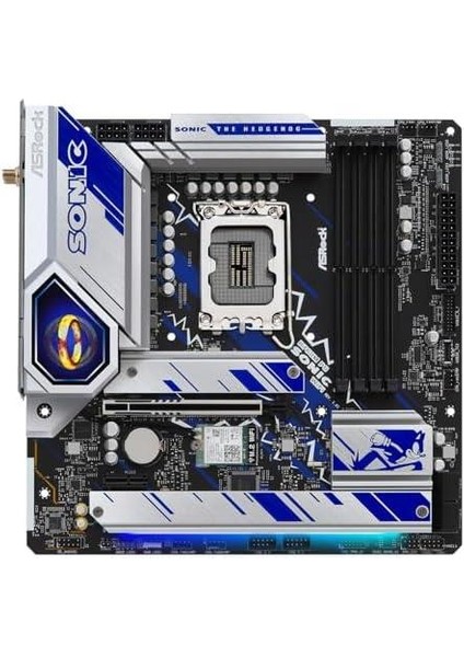 B760M Phantom Gaming Sonic Wifi Rgb Micro Atx Anakart Intel LGA1700, Ddr5, 3x M.2 Ssd, 8k 60Hz, USB Type-C, Wifi 6e