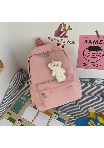 Yüksek Kaliteli Büyük Kapasiteli Su Geçirmez Seyahat Çantası Yıkanabilir Naylon Bilgisayar Çantası Unisexcolor: Pembe (Yurt Dışından)