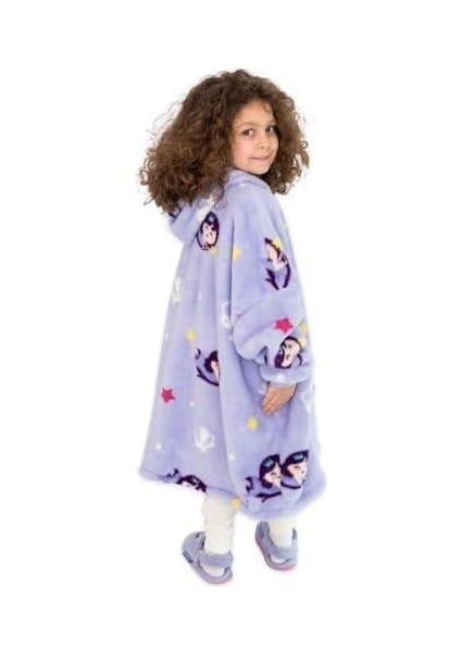 Moo Soft Cuddles Giyilebilir Çocuk Battaniye (Küçük Deniz Kızı)