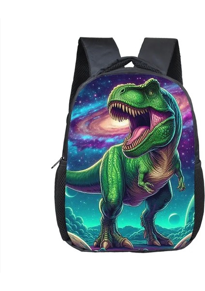 12 Inç Karikatür Dinozor Baskı Çocukları Sırt Çantası T-Rex Okul Çantası Yürümeye Başlayan Çocuk Anaokulu Sırt Çantaları Öğrenci Kitap Çantası Hediye Renk: 12TREX05FX (Yurt Dışından)