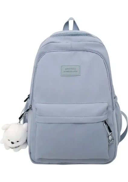 Yeni Kadın Moda Bayan Yüksek Kapasiteli Kolej Sırt Çantası Moda Kızlar Dizüstü Bilgisayar Çantaları Sevimli Kız Seyahat Kitabı Bagcolor: Mavi (Yurt Dışından)