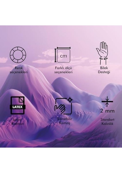 Team - Bilek Destekli Memory Foam Mouse Pad, Ergonomik Kaymaz Hafızalı Köpük Mousepad, Ofis ve Ev Için 24X19 cm Fare Altlığı (Pembe)