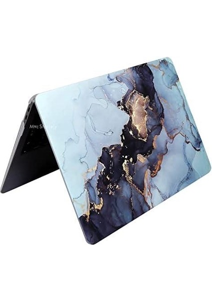 Huawei Matebook D14 Kılıf Uyumlu (2019-2020-2021-2022 Yılı) ile Uyumlu Kılıf MARBLE14NL Gri