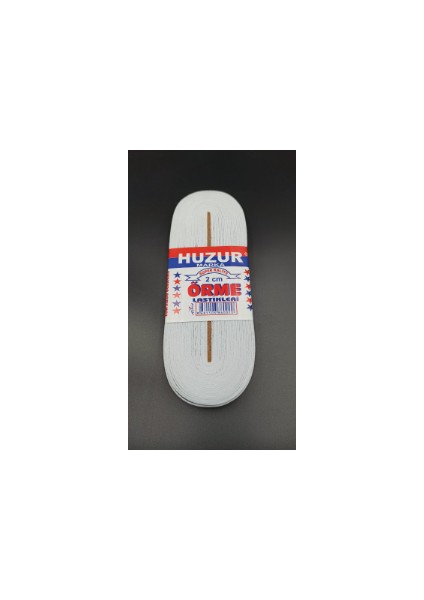 AYDOGANTICARET44 Beyaz - 2cm Paça Lastik Yassı Geniş 10MT