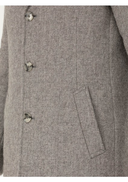 Erkek Gri Slim Fit Palto 50259331-VR024