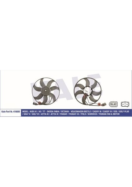 416600 Fan Motoru Golf Vı 08- 1.6 Tdı 2.0 Tdı Jetta Iıı 05-