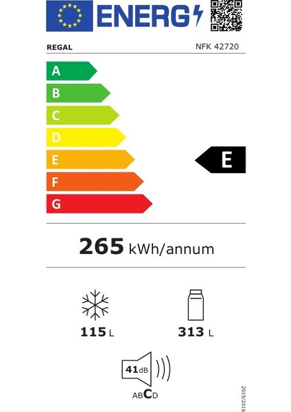 Nfk 42720 427 Lt No Frost Kombi Buzdolabı